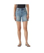 Levi&#39;s Women&#39;s 501&amp;Reg; Dark Wash High Rise Mid Thigh Stretch Denim Shor... - $39.84