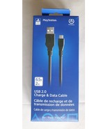 PowerA USB 2.0 Charge &amp; Data Cable for PS4 Controller 6.5ft / 2m Black - $16.39 CAD