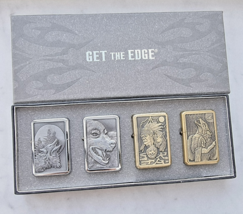 STAR COLLECTIBLES GET the EDGE BOXED SET OF 4 LIGHTERS NEW - $38.61