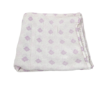 ADEN AND ANAIS SWADDLE MUSLIN COTTON BABY SECURITY BLANKET WHITE PURPLE ... - $23.75