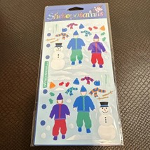 Vintage Stickopotamus Binder Sticker Play Set Snowy Day Holiday Snowman NIB - £3.45 GBP