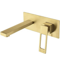 kunmai wall mount brushed gold faucet for sink - £65.64 GBP