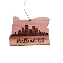 Portland OR - Cedar Ornament - £15.65 GBP