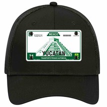 Yucatan Mexico Novelty Black Mesh License Plate Hat - £23.17 GBP