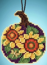 DIY Mill Hill Sunflower Pumpkin Halloween Fall Bead Cross Stitch Ornament Kit - £11.95 GBP