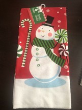 Christmas Snowman Kitchen Hand Towel - $14.73