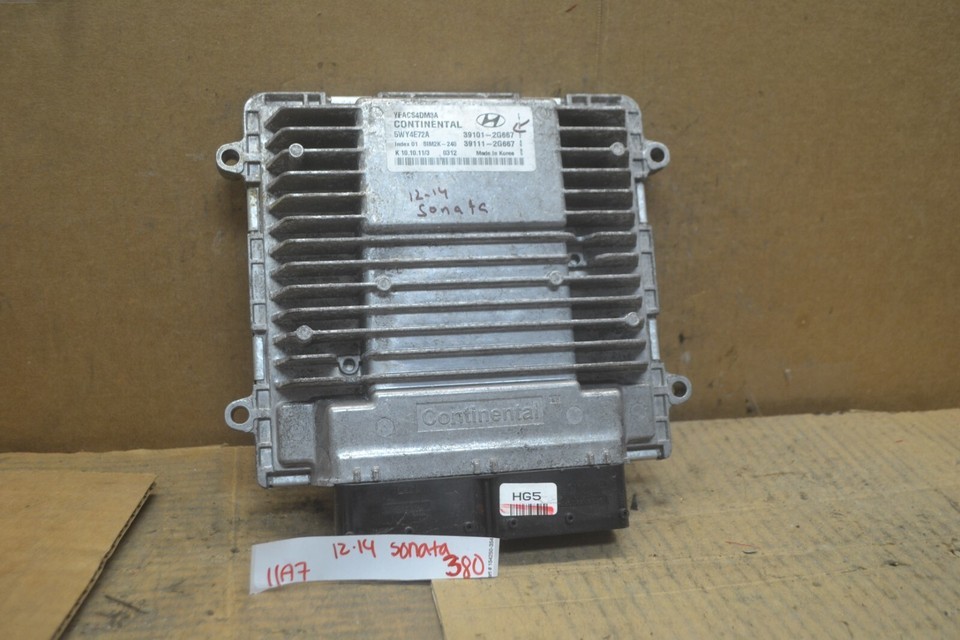 11-14 Hyundai Sonata Engine Control Unit ECU 391012G667 Module 380-11a7 - $9.79