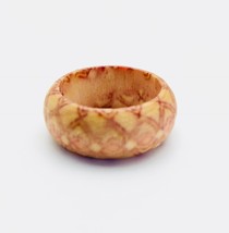 Wood Ring Size: 6 - £10.11 GBP