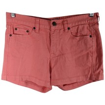 J Crew Pink Jean Shorts Denim Size 6 Womens 32.5x4 - $28.71