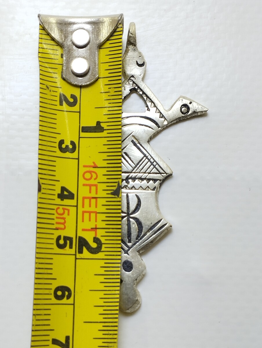 Tuareg Cross Pendant – Handmade Silver Tribal Berber Amulet from Morocco Item image 7