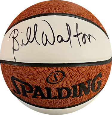 Primary image for Bill Walton signed NBA Spalding White Panel Basketball- JSA Witnessed (HOF/Celti