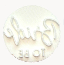 Bride To Be Words Fun Font Bridal Shower Cookie Stamp Embosser USA PR4003 - $2.99