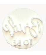 Bride To Be Words Fun Font Bridal Shower Cookie Stamp Embosser USA PR4003 - £2.39 GBP