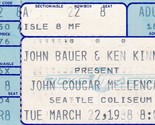 John Cougar Mellencamp Ticket Stub Marzo 22 1988 Seattle Centro Coliseum - £9.78 GBP
