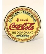Retro Coca-Cola Tin Sign Keg Label Desperate Enterprises Repop Delicious... - £14.74 GBP