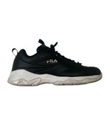 FILA Disarray Leather Chunky Womens Sneaker Black Shoes Sz 7.5 - £10.90 GBP
