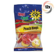12x Bags Stone Creek Peach Flavored Rings Quality Candies | 2.75oz - £17.46 GBP