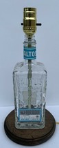 Beautiful Altos Tequila Liquor Bar Bottle Lounge TABLE LAMP Light w/ Woo... - $51.77
