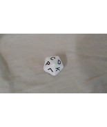 Scattergories Board Game 20 Sided White Replacement Die Dice Part Piece ... - $189.80 MXN