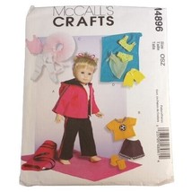 McCall&#39;s Crafts M4896 18&quot; 45.5 cm Doll Clothes Outfits Bikini Soccer Sho... - £2.58 GBP