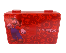 Nintendo DS Mario Red Case Container Box for accessories &amp; games - £11.64 GBP