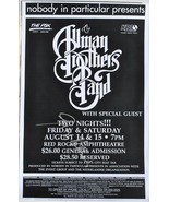 GREG ALLMAN SIGNED POSTER - RED ROCK AMPITHEATRE - The Allman Brothers  ... - £258.89 GBP