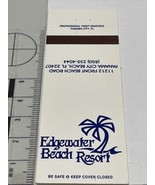Matchbook Covers  Edgewater Beach Resort  Panama City Beach, FL  gmg  Un... - £9.75 GBP