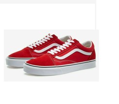 VANS OLD SKOOL MEN RACING RED / TRUE WHITE VN0A4BV5JV6 MEN&#39;S 6.0 WOMEN&#39;S... - £46.79 GBP