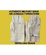 USGI Military Grade Heavy Duty Cattlehide Gloves WHITE AIR AUSSAULT ALL ... - $297.43 MXN