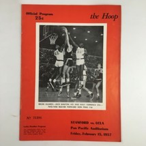 February 15 1957 NCAA Basketball Stanford vs UCLA The Hoop Official Program - £37.09 GBP