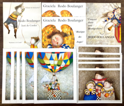 Graciela Rodo Boulanger 1990&#39;s Art Print Promo Gallery Card &amp; Postcard Lot of 15 - $39.59