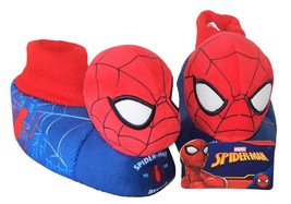 SPIDER-MAN Spidey Avengers Plush Sock-Top Slippers Sizes 7-8, 9-10 Or 11-12 Nwt - £15.81 GBP