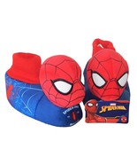 SPIDER-MAN SPIDEY AVENGERS Plush Sock-Top Slippers Sizes 7-8, 9-10 or 11... - £17.44 GBP