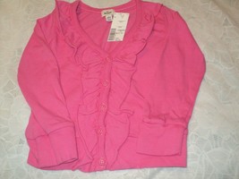 NEW My Ruum Girl&#39;s 2 Year Top Pink Long Sleeves Front Buttoned Ruffles - $11.56