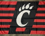 Cincinnati Bearcats Flag 3x5 ft Red Black Sports Banner Man-Cave Garage - $15.99