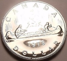 Huge Proof Canada 1978 Canoe Dollar - £16.26 GBP