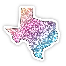 Texas Mandala Vinyl Sticker - $75.38 MXN