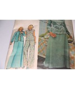 Vintage 1970&#39;s Butterick 4012 Misses Jacket Top Skirt Pants Pattern 16 R... - $16.68 CAD