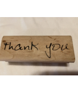 &#39;Thank You&#39; Rubber Stamp 3 1/8&quot; by 1   1/8&quot; Unbranded. - $2.50
