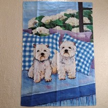 West Highland Terrier Westie Garden Flag Double Sided 24x35 USA Made Toland - $9.75