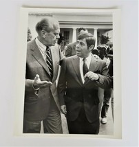 Vtg White House Photograph President Gerald Ford Walking in Conversation - $24.99