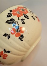 Hall's Superior Kitchenware Red Poppy/Black Leaves 7.25" Mixing Bowl image 6