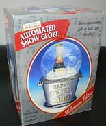 NIOB Mr Christmas Snow Globe Millennium Edition Happy New Year 2000 +BONUS! - $127.39