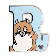 Bolt Disney Pin: Rhino R Monogram, Alphabet Letter - £15.72 GBP