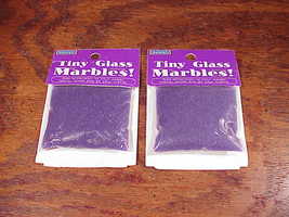 Lot of 2 Packs of Tiny Glass Marbles!, Royal Blue, Transparent, 40 Grams... - $5.95