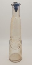 Vintage Jennings Condensed Pearl Bluing Tapered Glass Laundry Bottle &amp; S... - £15.41 GBP