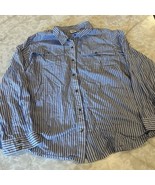 Cato Est. Women&#39;s Top Blouse Button Up Long Sleeves Striped - €12,78 EUR