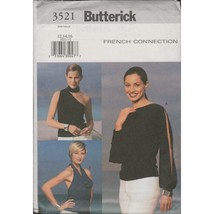 Butterick 3521 French Connection Slinky Going Out Tops Pattern Sz 12 14 16 Uncut - $14.69