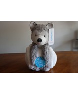 NEW Carters Plush Stuffed Animal Puppy Husky Dog w/ Security Blanket Lov... - $535.07 MXN