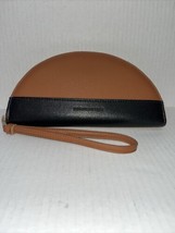 Elizabeth And James Brown Vegan Half Moon Wristlet Wallet NWOT - £19.78 GBP